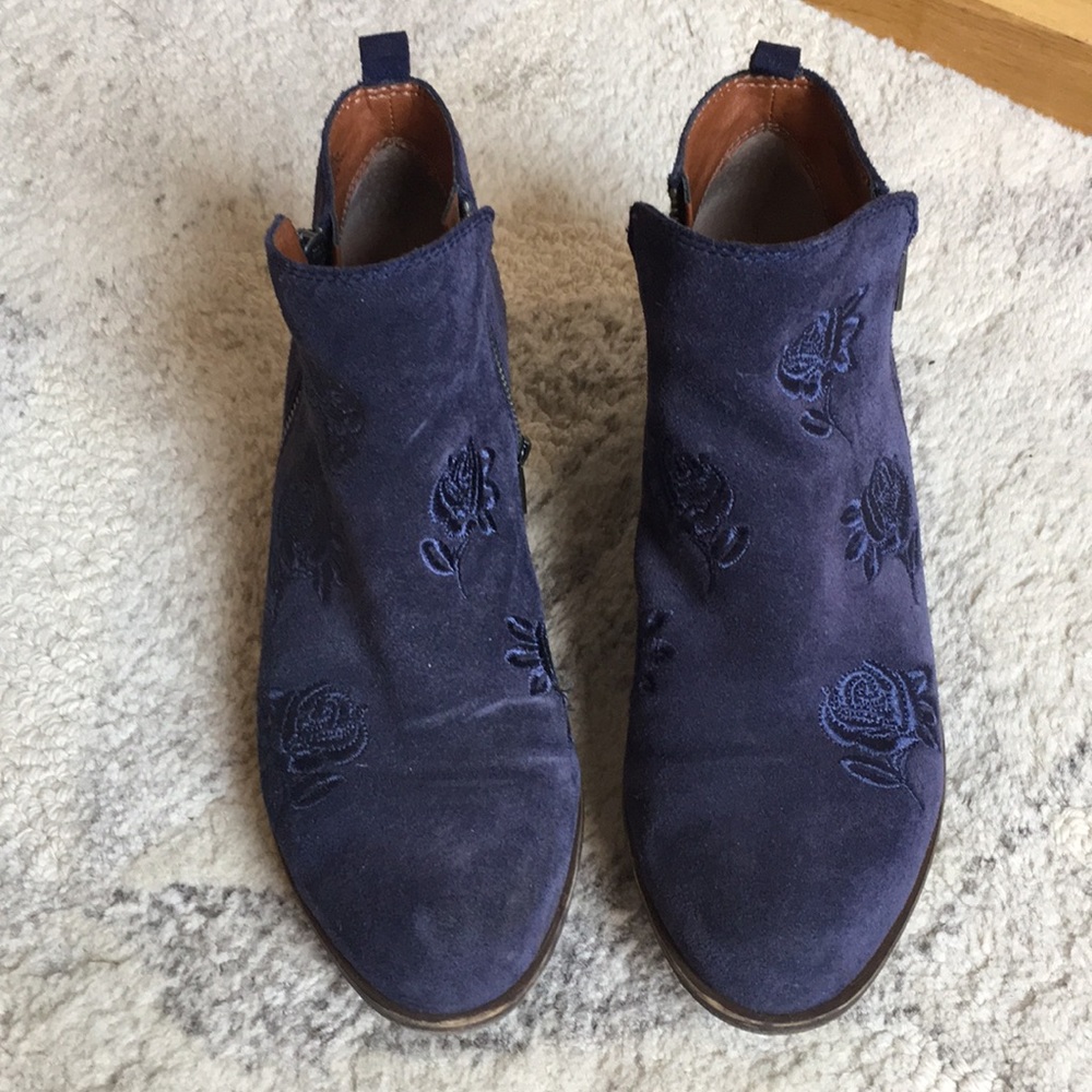 Lucky Brand Blue suede boots